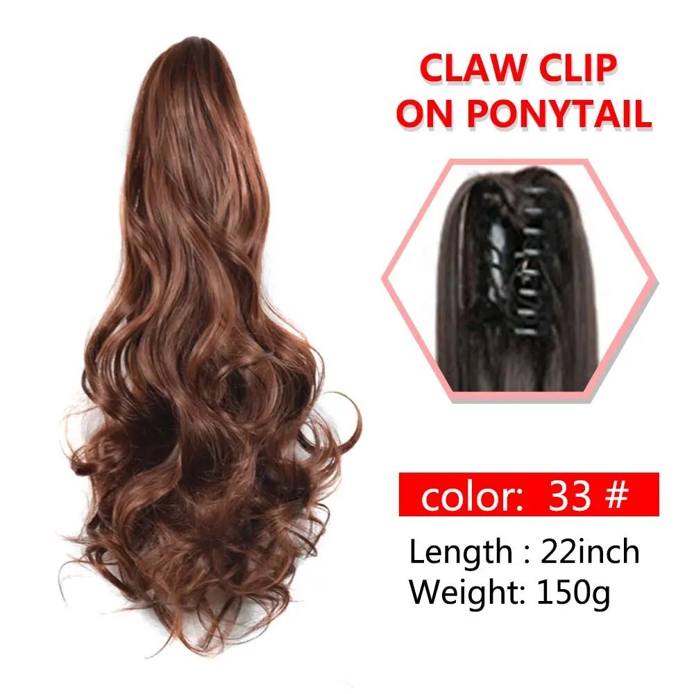 Wavy Claw Clip On Ponytail Hair Extension - HairNjoy