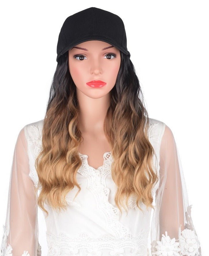 Wavy Hair Extension with Baseball Cap - HairNjoy